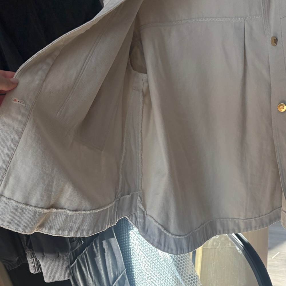 Zara Beige Button-Up Jacket - Picture 7 of 7
